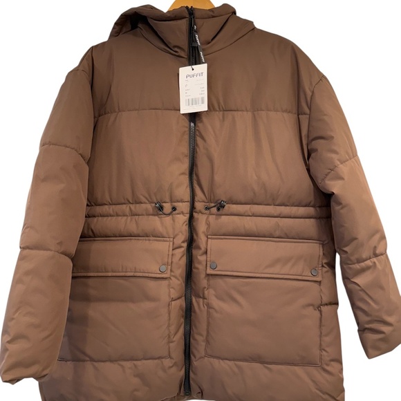 Puffit Hooded Puffer Jacket size M. NWT - Picture 6 of 11